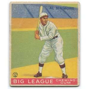  Al Simmons 1933 Goudey Card Sports Collectibles