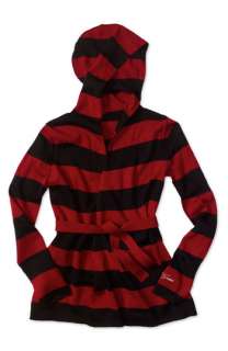 GUESS Kids Stripe Hooded Sweater (Big Girls)  