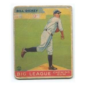  Bill Dickey 1933 Goudey Card