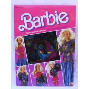  Barbie Spectacular Fashions Black/Blue/Red/Gold/Purple 