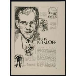 1933 Boris Karloff Ruby Keeler Actor Movie Film Star   Original Print