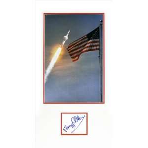Buzz Aldrin Apollo 11 Autographed Custom Matted Showpiece Display