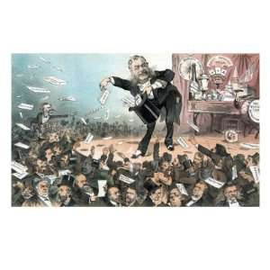  Presidential Conjuror, Chester Arthur, on Stage, Throwing 