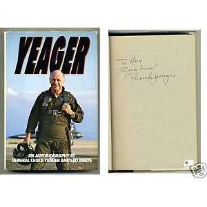  Gen Chuck Yeager Test Pilot Signed Autograph Book GAI 