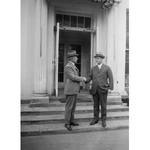  1925 photo C.B. Slemp & Everett Sanders at W.H. [i.e 