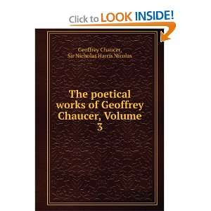   Works of Geoffrey Chaucer, Volume III Geoffrey Chaucer Books