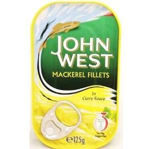 John West Mackerel Fillets in Curry Sauce   4oz  Grocery 
