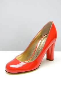 Juicy Couture Samantha Red Orange Patent Pump for women  