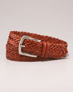 Woven Leather Belt  