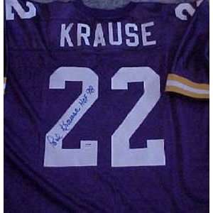 Paul Krause Autographed Jersey