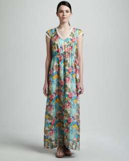 Floral Print Maxi Dress, Womens