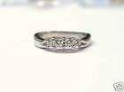 fine platinum engagement diamond ring pt950 expedited shipping 