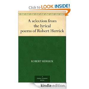   poems of Robert Herrick Robert Herrick  Kindle Store
