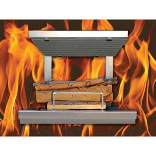 Earth Flame Wood Burning Fireplace Grate/Insert EF36SS  