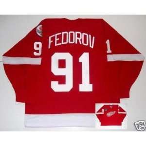 SERGEI FEDOROV Detroit Red Wings Jersey 1998 CUP PATCH   Large