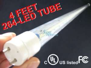 2psc SMD 4feet 264 LED TUBE 18W T8 fluorescent  