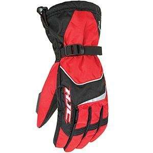  HJC Storm Gloves   Large/Black/Red Automotive
