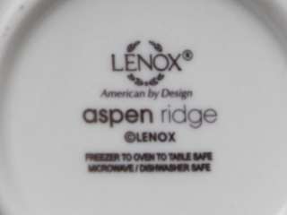 LENOX ASPEN RIDGE White Porcelain Medium Tapered Mugs  