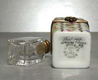 NEW Green Perfume Bottle Box, No.81 Porcelain Limoges  