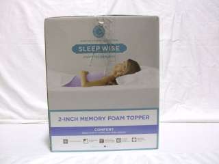   STEWART   Sleep Wise 2 inch Memory Foam Full Mattress Pad  