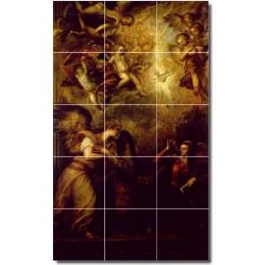 Titian Religious Wall Tile Mural 16  12.75x21.25 using (15) 4.25x4.25 