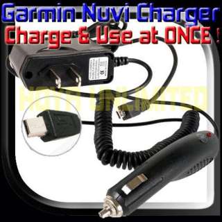 Garmin NUVI 2455 2475 2495 2555 2595 LM LMT Car Power Cable Charger AC 