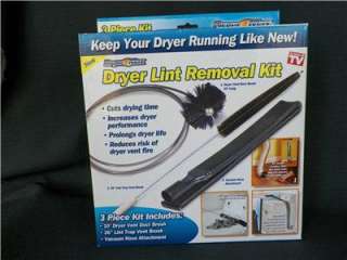 Dryer Max Dryer Lint Removal Kit As Seen on TV Reduce risk of fire 