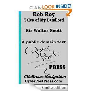 Rob Roy Tales of My Landlord Walter Scott, James Oliver Smith Jr 