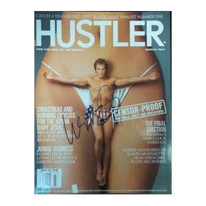  Signed Harrelson, Woody Hustler Magazine (Cover Only 