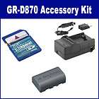 jvc gr d870 camcorder accessory kit by synergy charger memory