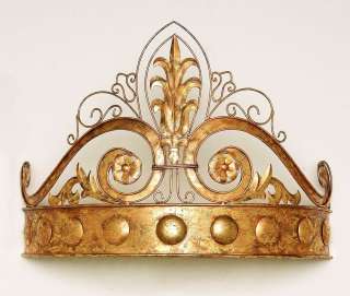 Antique Gold Crown Teester Bed Crown  