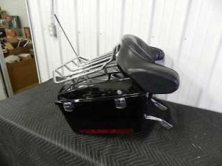 Harley Tour Pack Trunk w/rack seat back complete nice  