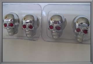 Chrome Lucas Tri Bar Skull 7 Headlight Cover for Harley & Metric 