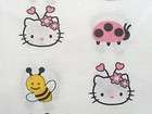 New Hello Kitty Cartoon Cat Ladybug Bumblebee Bee Fabric BTY David 