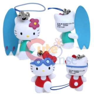 Sanrio Hello Kitty Figure collection with cell phone strap  8 kinds