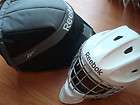   Medium Reebok RbK 9K Pro Ice Hockey Goalie Goal Mask White Helmet
