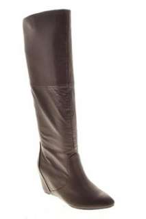 Report NEW Waldron Womens Platform/Wedge Boots Brown Leather 7.5 