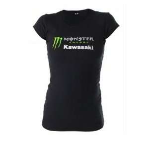 Kawasaki OEM Womens Monster Energy® T Shirt. Slim Fitting Styling 