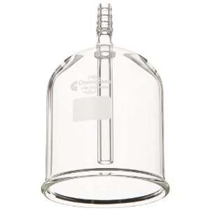   1187 50 Borosilicate Glass Aseptic Filling Bell, 22mm ID, 75mm Height