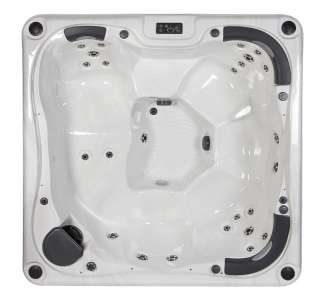 Seat Deluxe Spa Hot Tub Jacuzzi, With 2 Fountains, Colored Lights 