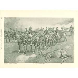   War In Rear of the Battery by Frederic Remington 