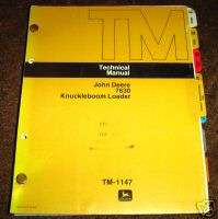 John Deere 7630 Knuckleboom Loader Technical Manual jd  