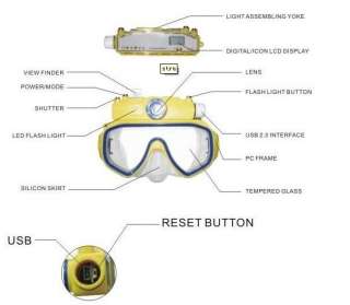 4GB Liquid Image Underwater Digital Camera Diving Mask  