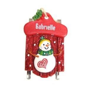  Ganz Personalized Gabrielle Christmas Ornament