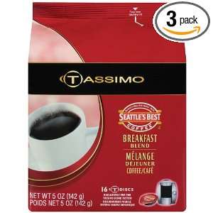   Best Breakfast Blend, 16 Count T Discs for Tassimo Brewers (Pack of 3
