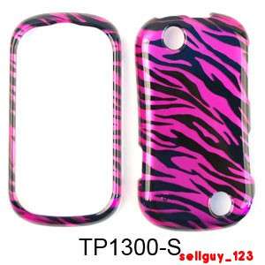 For Kyocera Milano C5120 Trans Hot Pink Zebra Print Phone Case  
