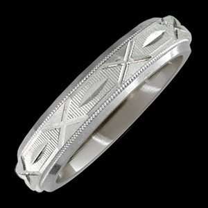   12.00 Titanium Ring with 14K White Gold Design Alain Raphael Jewelry