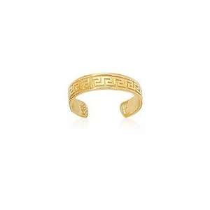  Gold Toe Ring in 14K Yellow Gold Jewelry