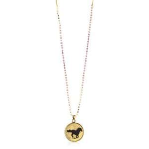Beyond Rings Enchanted Pink Cubic Zirconia Horse Pendant Necklace