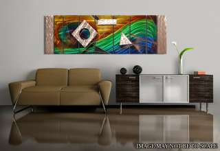   Prismatic Hand Painted Metal Wall Art Office Sculpture Stylus  
